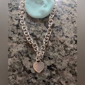 Authentic Tiffany Heart Tag Necklace